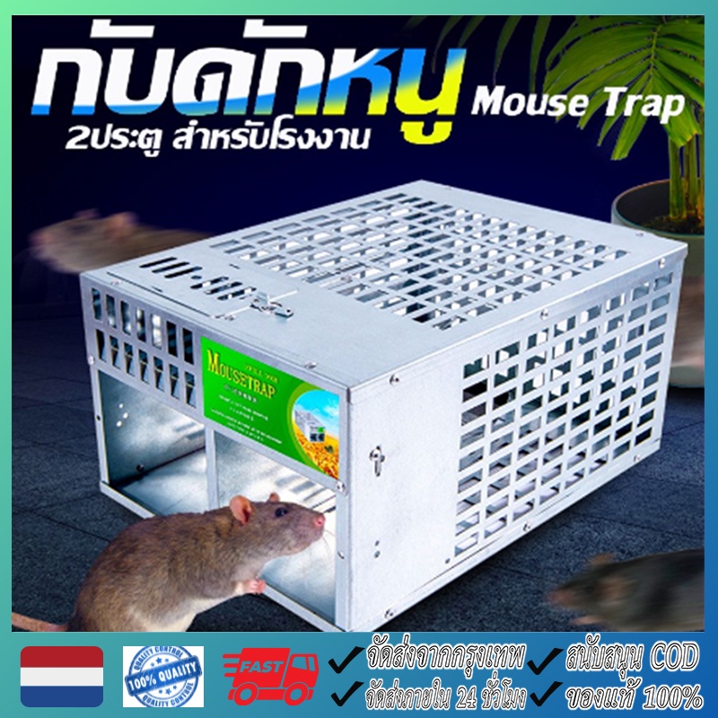 จัดส่งจากกรุงเทพฯ กับดักหนู กรงดักหนู กรงดักหนูอัตโนมัติ อุปกรณ์ดักหนู กับดักหนู กับดักหนูสําเร็จรูป กับดักหนูสองประตู