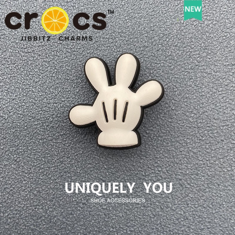 JIBBITZ cross charms ตัวติดรองเท้า มิกกี้6ชิ้น ตัวติดรองเท้า cross