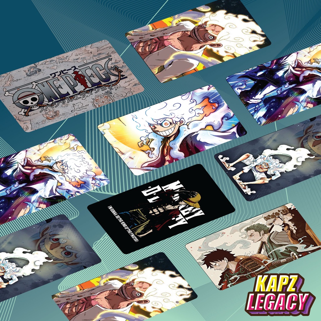 KapzLegacy One Piece อะนิเมะสติกเกอร์การ์ด Skin Access Touch n Go Skin ATM Bank Debit บัตรเครดิต TnG