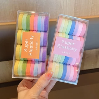 ยางรัดผมหางม้า แบบยืดหยุ่น เส้นผ่าศูนย์กลาง 3.5 ซม. ทนทาน 32 ชิ้น