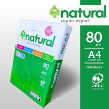 A4 กระดาษพิมพ์สี 80GRAM (1 กรัม 500 แผ่น)