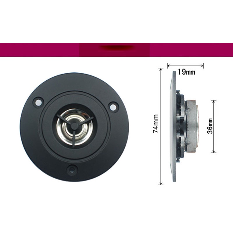 1ชิ้น3นิ้วลําโพงไฮไฟเสียงแหลมทวีตเตอร์ไข้ฮอร์น4โอห์ม10วัตต์พลังงานสูงทวีตเตอร์ไทเทเนียมฟิล์มขดลวด ของ เสียงระบบลําโพง - รูปที่ 4