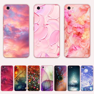 เคสโทรศัพท์มือถือ ซิลิโคนนิ่ม กันกระแทก ลายดอกไม้ สีชมพู A36 สําหรับ Vivo y71 y71i y81 y81i y81s