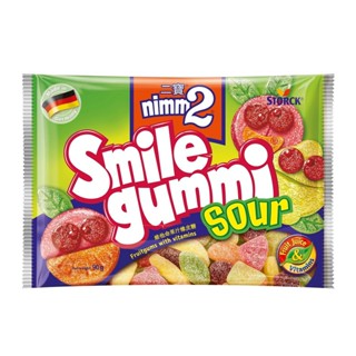 Nimm2 Smile Gummi Sour 90g.   นิมม์ทู สมาย วุ้นเจลลาตินสำเร็จรูป 90กรัม