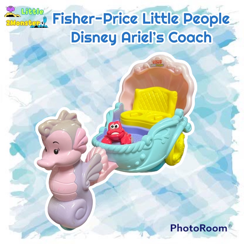 Fisher-Price Little People Disney Ariel’s Coach รถม้าเจ้าหญิงนางเงือก แอเรียล **มือสอง**