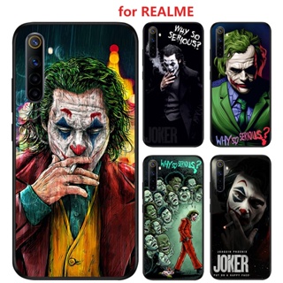 เคส realme 11 5 5S 5I 6I 7 6 7i C17 pro plus 4G 5G โทรศัพท์มือถือแบบนิ่ม ผิวด้าน ลายโจ๊กเกอร์ สําหรับ