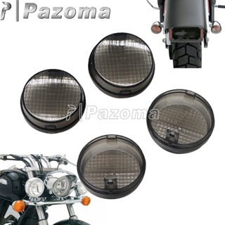 4x 2 3/4&amp;quot; Universal Smoke Bullet Turn Signal Lens Cover Turn Indicator Blinker Replace Lens For Honda Rebel Shadow