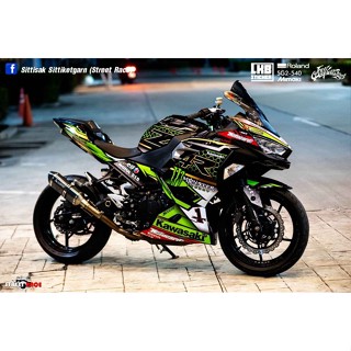 สติ๊กเกอร์แต่งลาย รถ KAWASAKI NINJA 400 ลาย ZX-4R