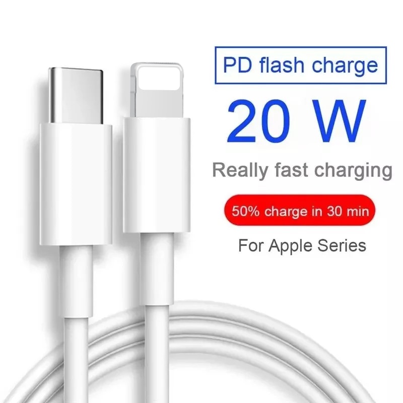 Ankndo สายเคเบิล USB C 20W PD อุปกรณ์เสริม สําหรับ iP 14 13 12 11 Pro Max Mini SE3 XR XS 8 7 Plus