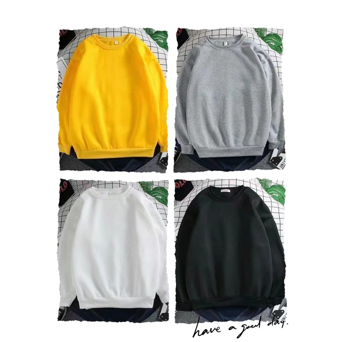 【ส่งจากไทย จัดส่งเร็ว】เสื้อสเวตเตอร์หลวมสีพื้นทึบผู้ชาย 💯🥼