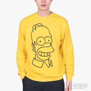 DOSH UNISEX SWEATER THE SIMPSONS เสื้อสเวตเตอร์แขนยาว ผู้ชาย-ผู้หญิง FSIMT5048-YE