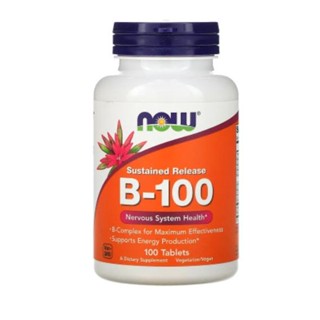 NOW Foods, Sustained Release B-100, 100 Tablets