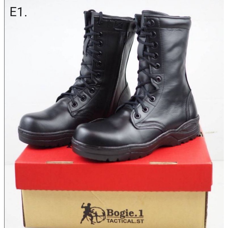 รองเท้าคอมแบท Bogie1 หนังแท้ ตาไก่ ☀️ มีซิป ☀️ Combat boots