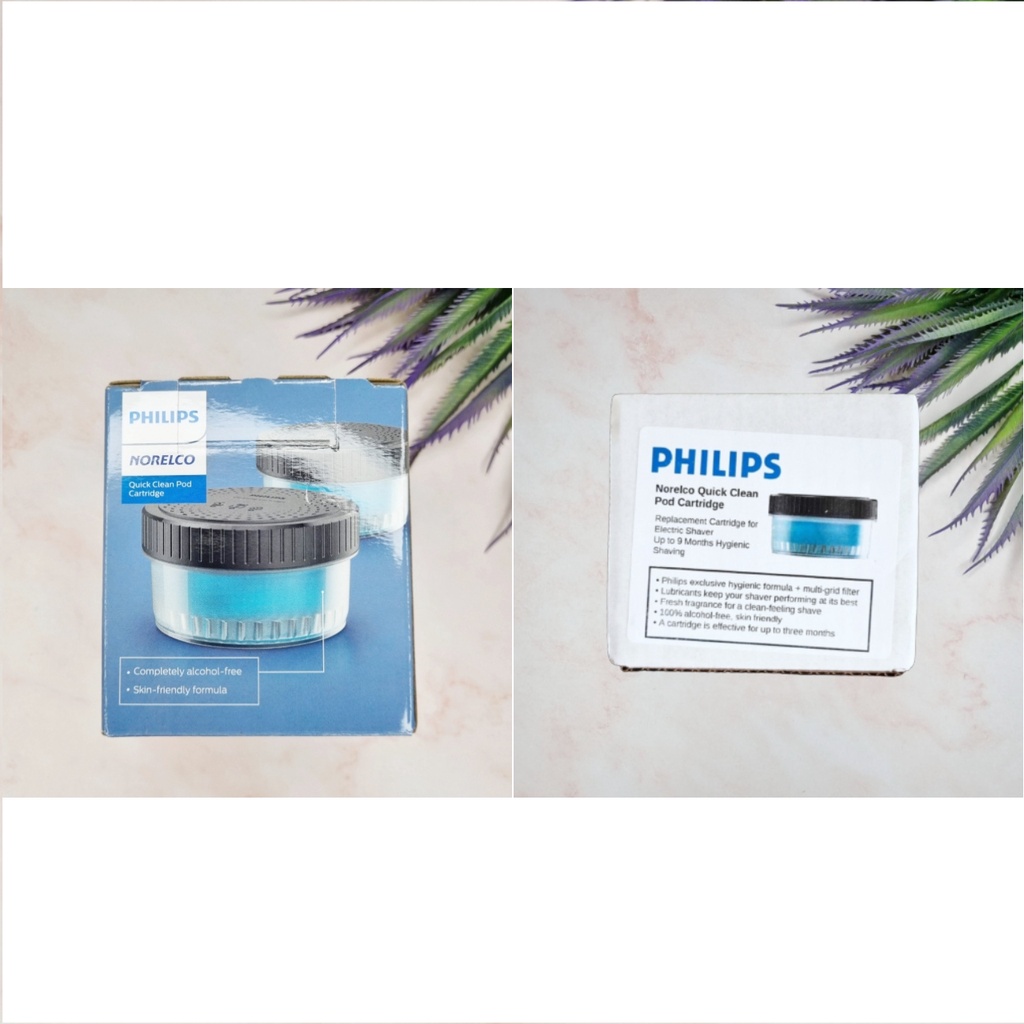 [Philips®] Norelco Quick Clean Pod Cartridge CC12/52 ฟิลิปส์ ตลับน้ำยาทำความสะอาด สำหรับหัวโกน เครื่