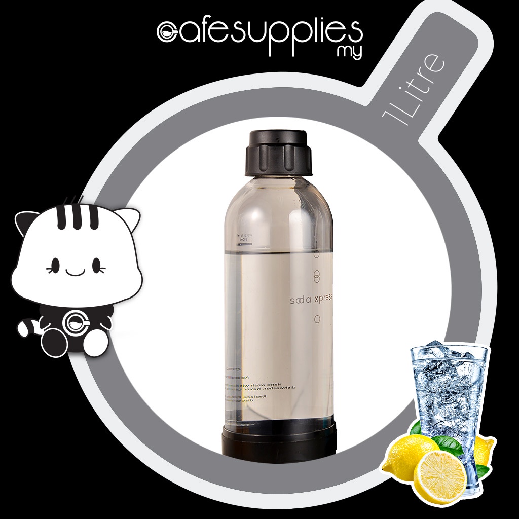 SODAXPRESS PINNACLE SODA CARBONATING BOTTLE 1L / SPARKLING WATER CARBONATING BOTTLE 1L (ขวด TWIN)