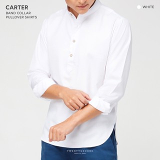 TWENTYSECOND เสื้อเชิ้ตแขนยาวคอจีน Carter Pullover Shirt - สีขาว / White