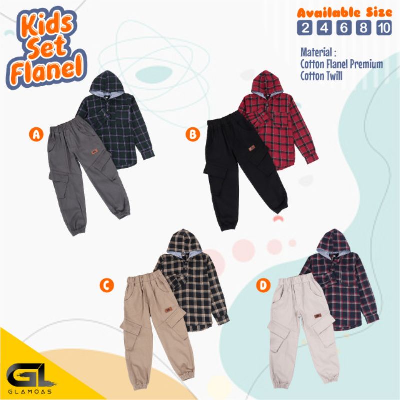 Hodie FLANEL JOGER SET 2-10 GLAMOAS