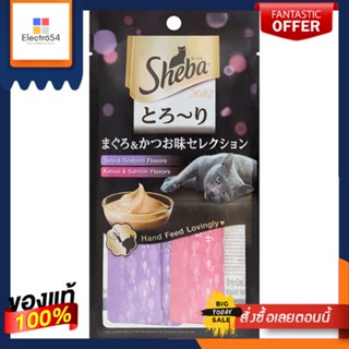 ชีบาเมลตี้ทูน่าซีฟู้ด+คัทสึโอแซลมอน12กX4SHEBAMELTY TUNASEAFOOD+KATSUOSALMON12GX4