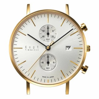 KNOT | นาฬิกาข้อมือ Chronograph ของแท้ (ผลิตในประเทศญี่ปุ่น ) Made in Japan รุ่น CC-39YGSV
