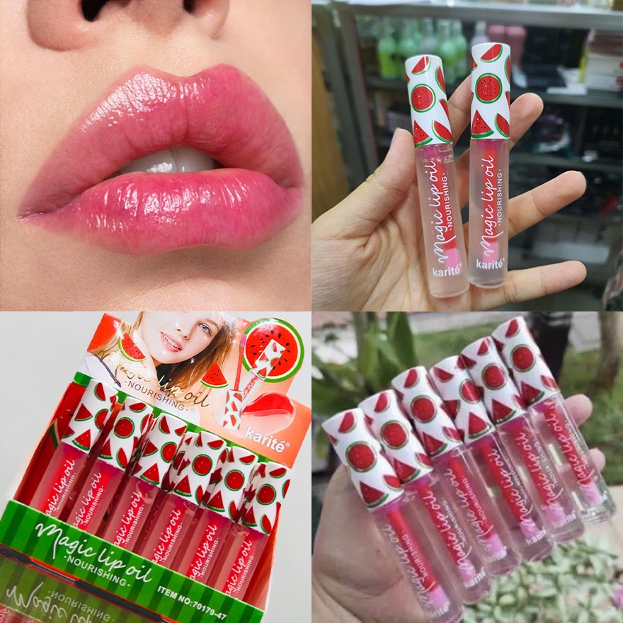 Karite ลิป ลิปออยล์ เมจิกลิปออยล์ ลิปบาล์ม ลิปมันบำรุง ลิปบาล์มบำรุง ช่วยให้ริมฝีปากชุ่มชื่น บำรุงริ