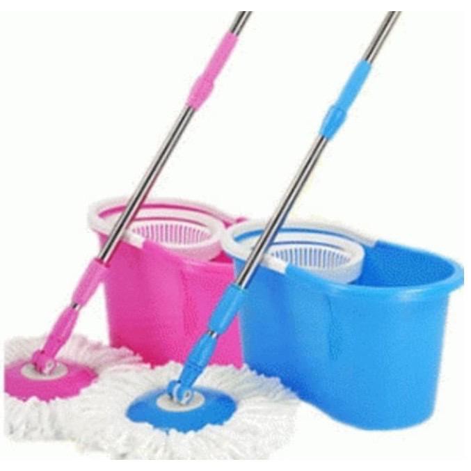 Magic Mop Spin Spin Spin Floor Mop ฟรีรีฟิล 1 ชิ้น พร้อมถัง