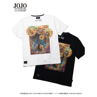 Glamb jojos bizarre adventure dio stand-in the world เสื้อยืดพิมพ์ลายหลวม