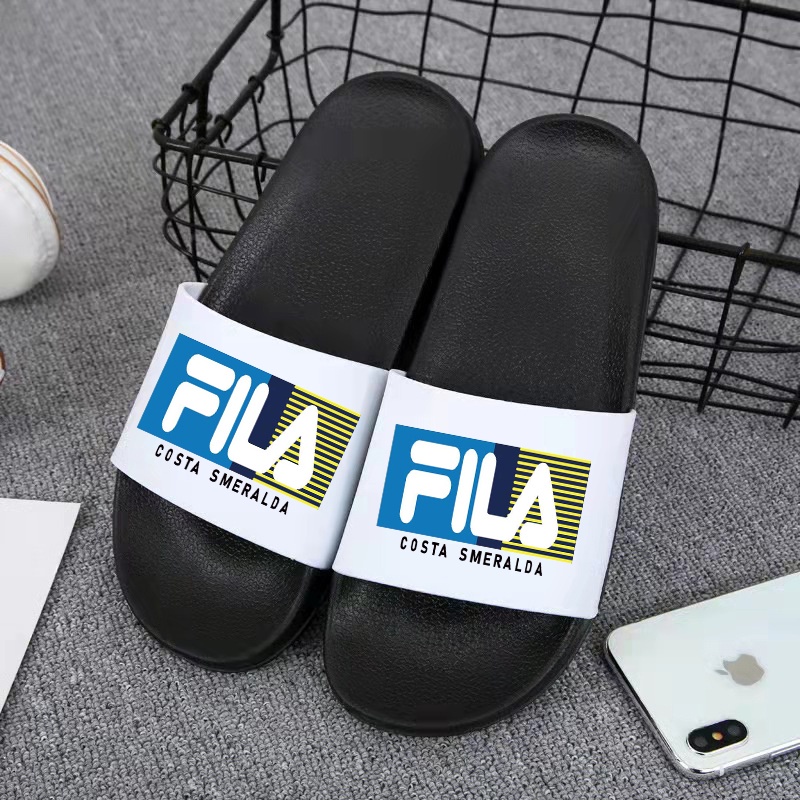 【 ส่งจากไทย】รองเท้าแตะ FILA สีขาว/ดำ ใส่ได้ทั้งผู้ชาย ผู้หญิง TXB37