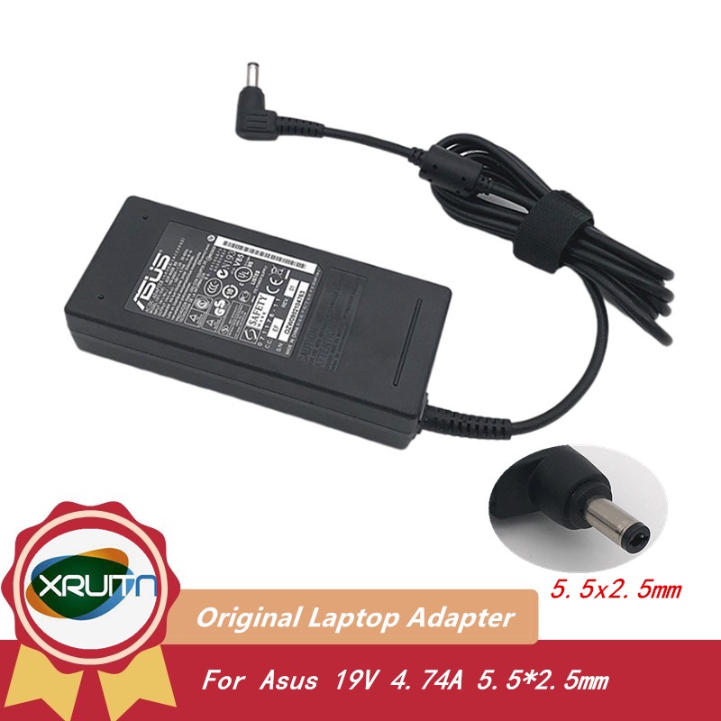 Asus Original 19V 4.74A 90W 5.5*2.5 มม.อะแดปเตอร์ Adaptor Charger สําหรับ ASUS EXA1202YH ADP-90YD B 