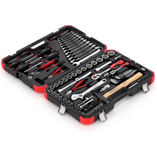 ชุดเครื่องมือช่าง  จำนวน 100 ชิ้น GEDORE NO.R46003100 Socket set 1/4+1/2 size 10-32mm 100pcs Factory Gear by Gear Garage