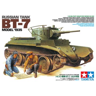 โมเดลประกอบ Tamiya 1/35 TA35309 RUSSIAN TANK BT-7 MODEL 1935