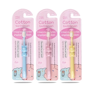 พร้อมส่งจากไทย แปรงสีฟันเด็กขนนุ่ม 10000 เส้นใย มี3ลายให้เลือก