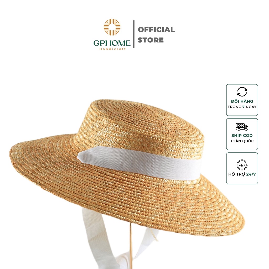 หมวกเมล็ดโค้งด้าน GPHOME พร้อมผูกสไตล์สําหรับแฟชั่น BEACH