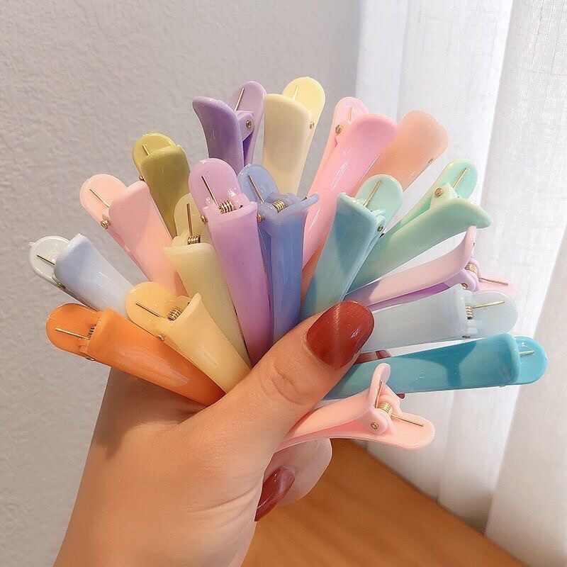 กิ๊บติดผม รูปปากเป็ด สีฟ้า สีม่วง แบบเรียบง่าย สไตล์ญี่ปุ่น เหมาะกับฤดูร้อน สําหรับเด็กผู้หญิง
