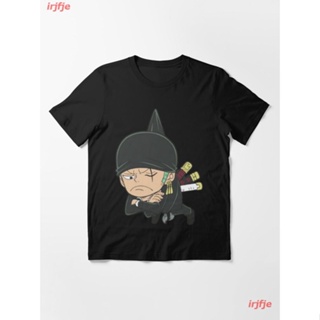 2022 Roronoa Zoro One Piece Essential T-Shirt เสื้อยืดพิมพ์ลายการ์ตูนมังงะ ดผ้าเด้ง คอกลม cotton ความนิยม sale Unisex