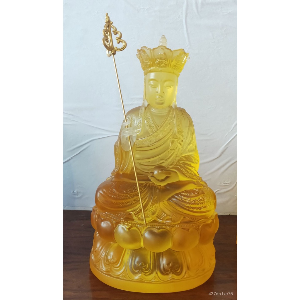 พระพุทธรูปทาสีทอง Dizang King Medicine Buddha เจ้าแม่กวนอิมพระโพธิสัตว์ Taishang Laojun Temple Buddh