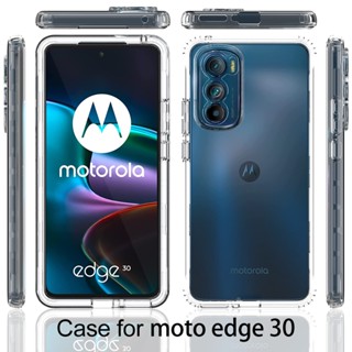 เคสโทรศัพท์มือถือแบบนิ่ม Tpu ใส กันกระแทก สองชั้น สําหรับ Motorola Moto Edge 30