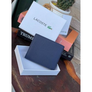 📮@899.-🔥🔥FASHION WEEKEND DISCOUNT 7 % +📍 (ส่งฟรี EMS)🔥🔥💯Lacoste Mens Chantaco Leather Short Wallet