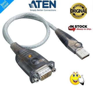 สายเคเบิ้ล Usb To Usb To Serial Aten Cable - Usb To Rs232 Db 9 - Uc-232A