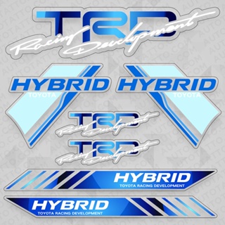 Trd สติกเกอร์ไวนิล ลายโลโก้รถแข่ง ไฮบริด สําหรับตกแต่งรถยนต์