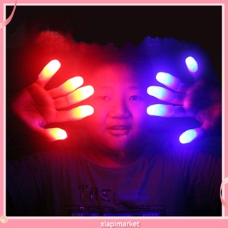 Xiapimarket/ ไฟนิ้วหัวแม่มือ LED หลากสีสัน สําหรับปาร์ตี้ 2 ชิ้น