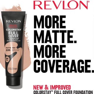 แท้ทั้งร้าน !! แบ่งขายรองพื้นเนื้อมูส REVLON COLORSTAY FULL COVER FOUNDATION