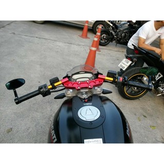 แฮนด์ Ducati monster 795 796 วัสดุAL 6061 T651 ด้ามตัน(65) สีดำ