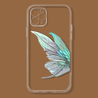 Advanced butterfly เคสไอโฟน iPhone 7 14 เคส 13 11 14 pro max 12 pro case iPhone Xr Xs X 8พลัส cover นิ่ม 8 7plus โปร่ง