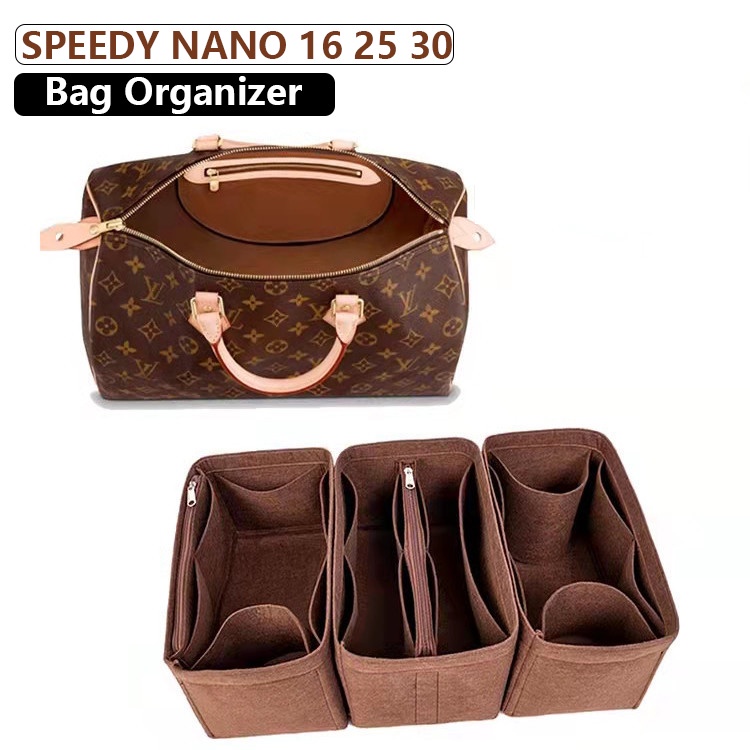 กระเป๋าผ้าสักหลาด สําหรับใส่จัดเก็บของ LV Speedy Nano16 25 30