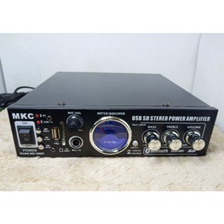 เครื่องขยายเสียง mkc-100bt ขยายรถขายของขายกับข้าว,จับแมลง,เรียกนก ขยายใช้ไฟac220vกับDC12vได้ รองรับบูลทูต bt,แฟรชไดร์usb