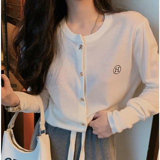 Gakki เสื้อสเวตเตอร์คาร์ดิแกนแขนยาวกันหนาวผู้หญิง ผ้านิ่มใส่สบาย 1293#