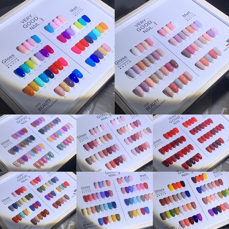 🇹🇭พร้อมส่ง🇹🇭สีเจล Very good nail เซ็ท 12 สี แถมชาทสีฟรี🔥
