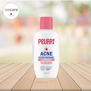 Peurri Acne &amp; Dry Defence Cleanser 100 ml เพียวรี แอคเน่ &amp; ดราย ดีเฟนซ์ เจลล้างหน้าสำหรับผิวแห้ง แพ้ง่าย