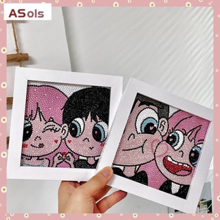 [ASols] ภาพวาดเพชร DIYภาพวาดปักเพชร รูปการ์ตูนคู่รัก แฮนด์เมด diy ของเล่นสําหรับเด็ก