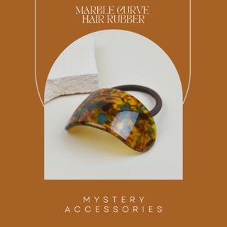 H140: Marble Curve Hair Rubber | Mystery Accessories ยาง ยางรัดผม ยางมัดผม ยางรัดผมแฟชั่น